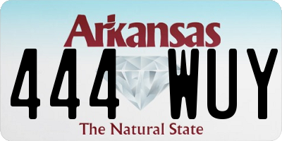 AR license plate 444WUY