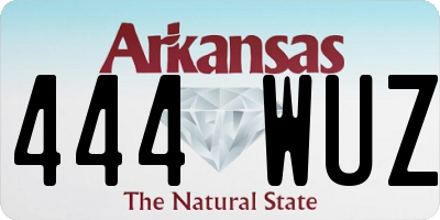 AR license plate 444WUZ