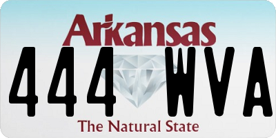 AR license plate 444WVA