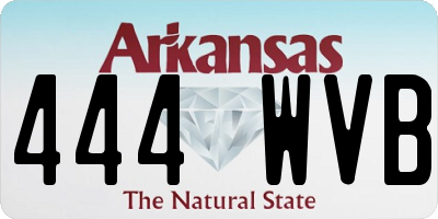 AR license plate 444WVB