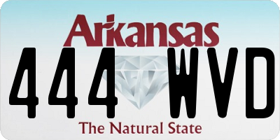 AR license plate 444WVD