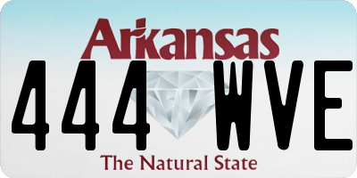 AR license plate 444WVE