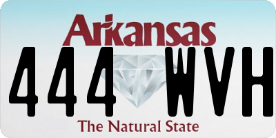 AR license plate 444WVH