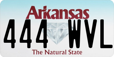 AR license plate 444WVL