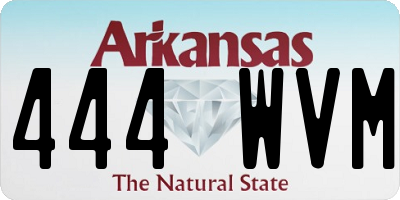AR license plate 444WVM