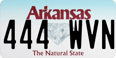 AR license plate 444WVN