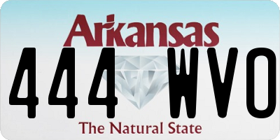 AR license plate 444WVO