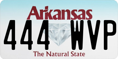 AR license plate 444WVP