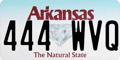 AR license plate 444WVQ