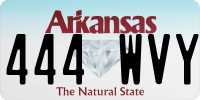 AR license plate 444WVY