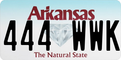 AR license plate 444WWK