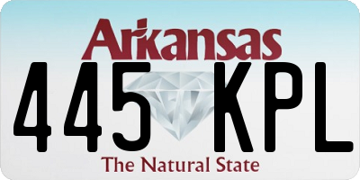 AR license plate 445KPL