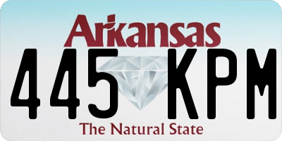 AR license plate 445KPM