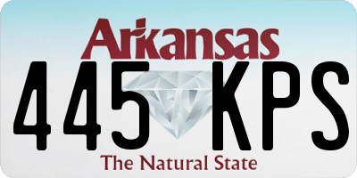 AR license plate 445KPS