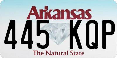 AR license plate 445KQP
