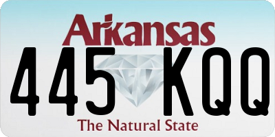 AR license plate 445KQQ