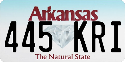 AR license plate 445KRI