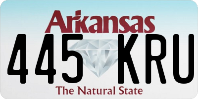 AR license plate 445KRU