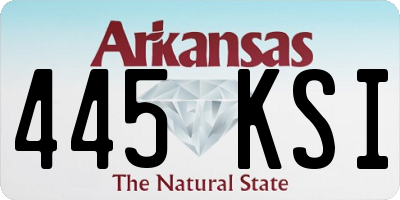 AR license plate 445KSI