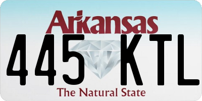 AR license plate 445KTL