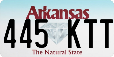 AR license plate 445KTT