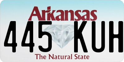 AR license plate 445KUH