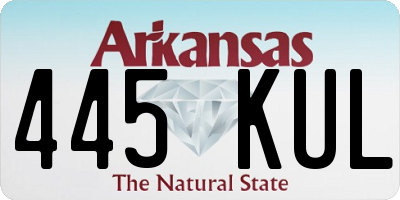 AR license plate 445KUL