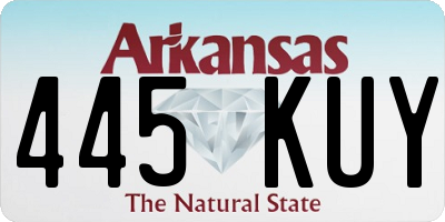 AR license plate 445KUY