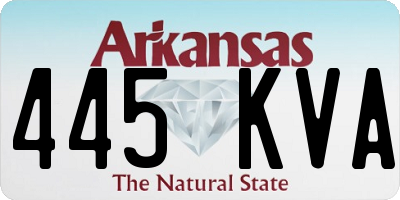 AR license plate 445KVA