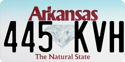 AR license plate 445KVH