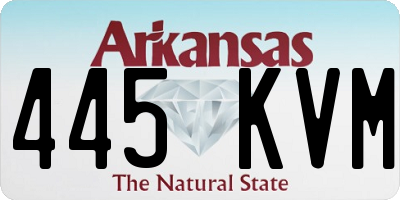 AR license plate 445KVM
