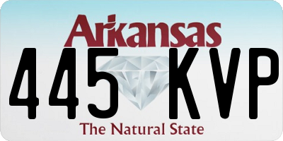AR license plate 445KVP