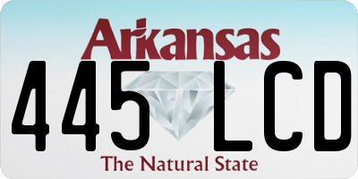 AR license plate 445LCD