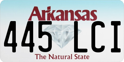 AR license plate 445LCI