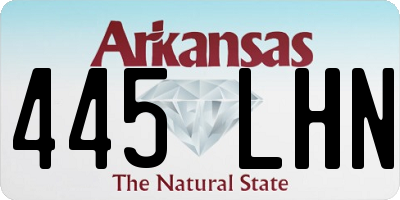 AR license plate 445LHN
