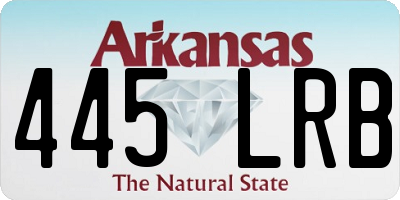 AR license plate 445LRB