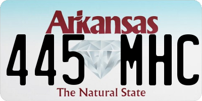 AR license plate 445MHC