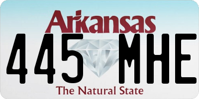 AR license plate 445MHE