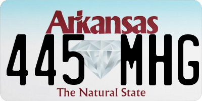 AR license plate 445MHG