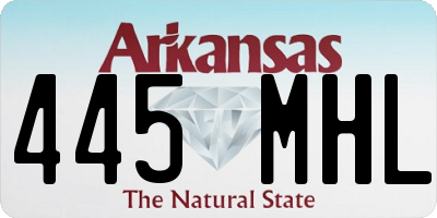 AR license plate 445MHL
