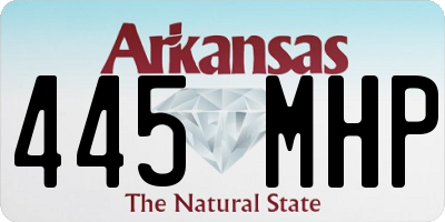 AR license plate 445MHP