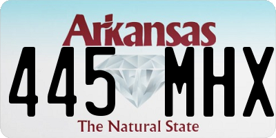 AR license plate 445MHX