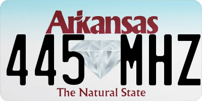 AR license plate 445MHZ