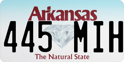 AR license plate 445MIH