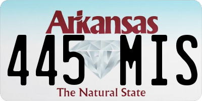 AR license plate 445MIS