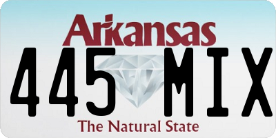 AR license plate 445MIX