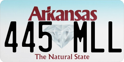 AR license plate 445MLL