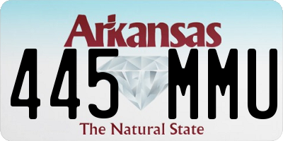 AR license plate 445MMU