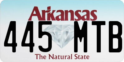 AR license plate 445MTB