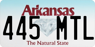 AR license plate 445MTL